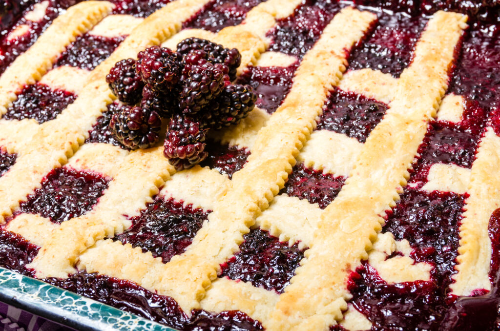 Goûter à la tarte aux Marionberry 