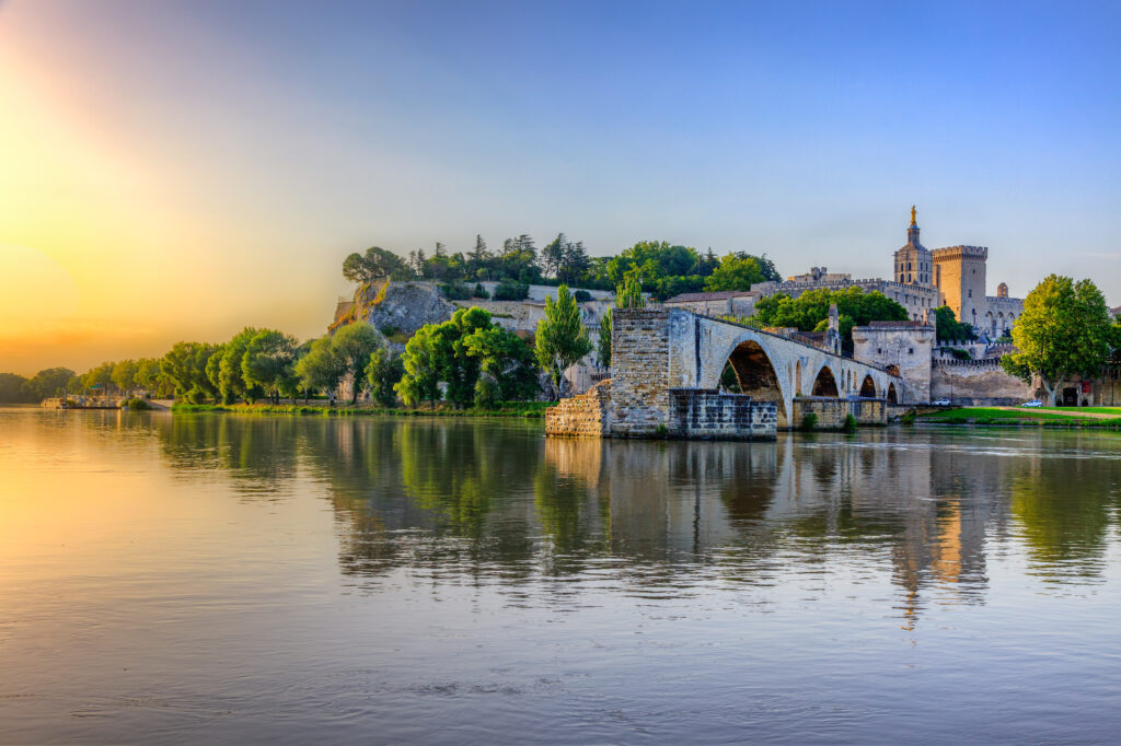 Vue sur Avignon et son pont