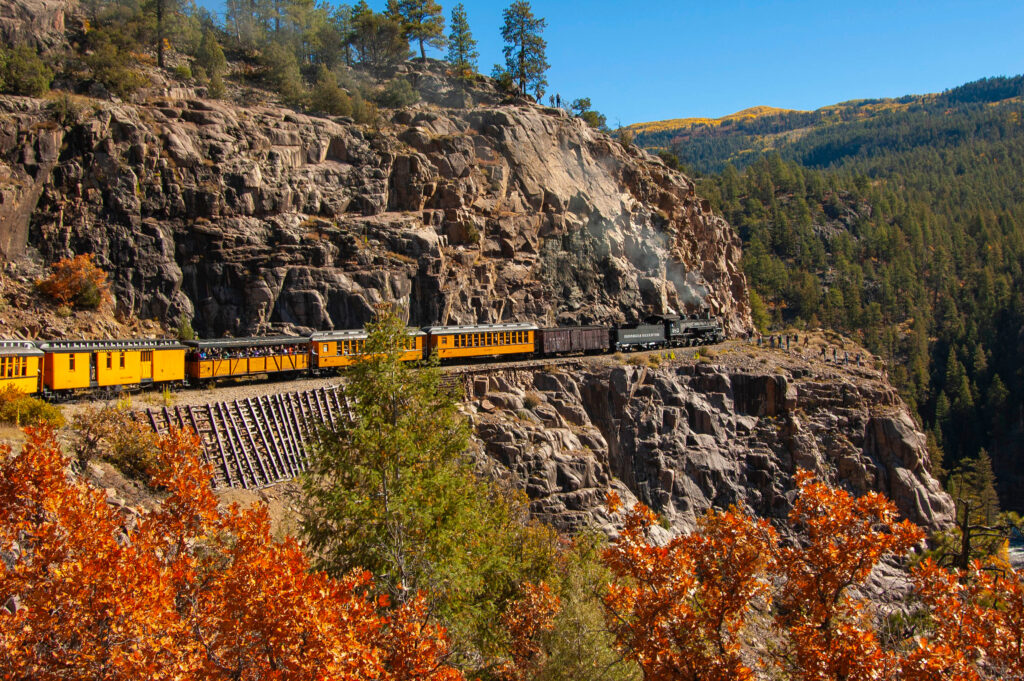 La célèbre ligne de train Durango-Silverton 