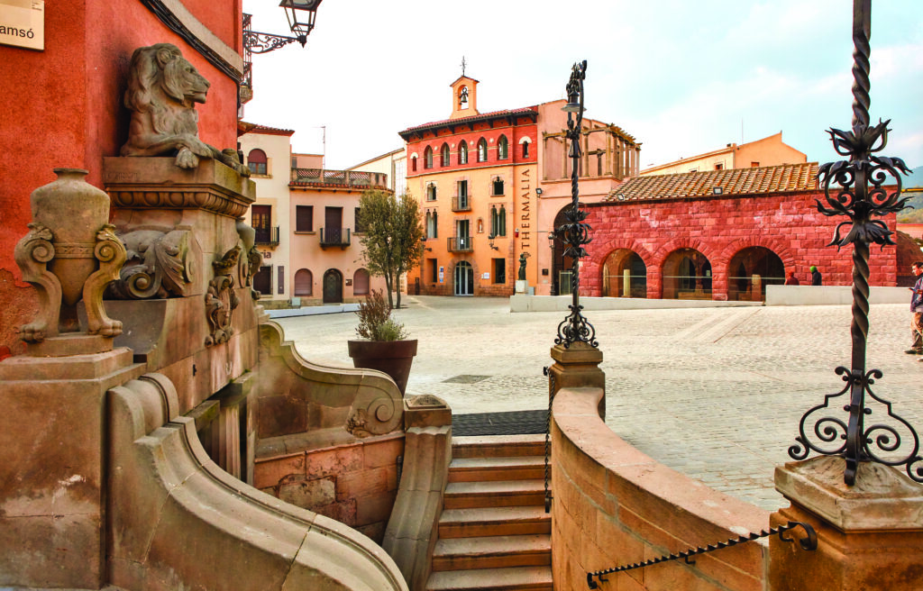 Plaça Font del Lleó (Caldes de Montbui).