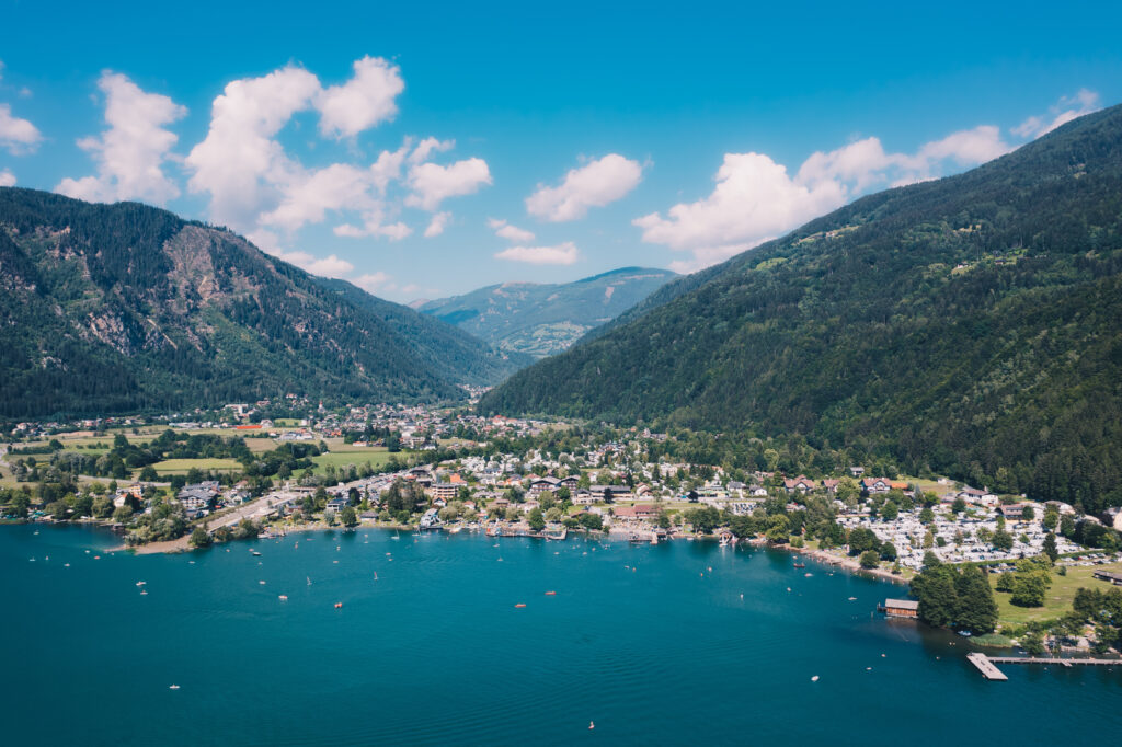 Vue aérienne sur Millstatt