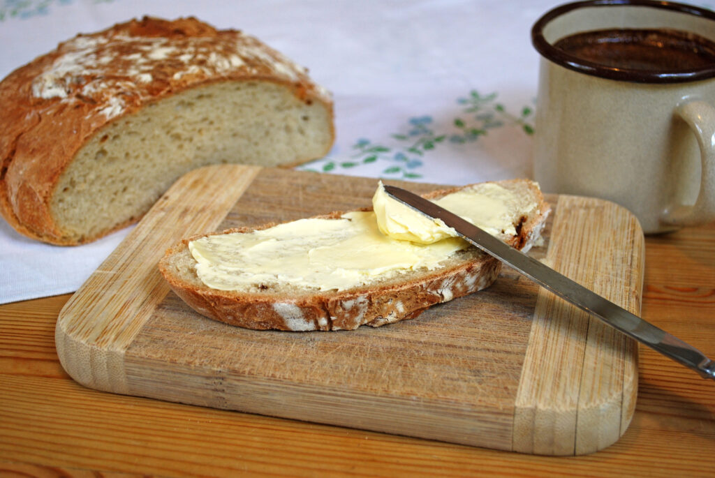 L'indispensable tartine de beurre salé, une des meilleures spécialités bretonnes