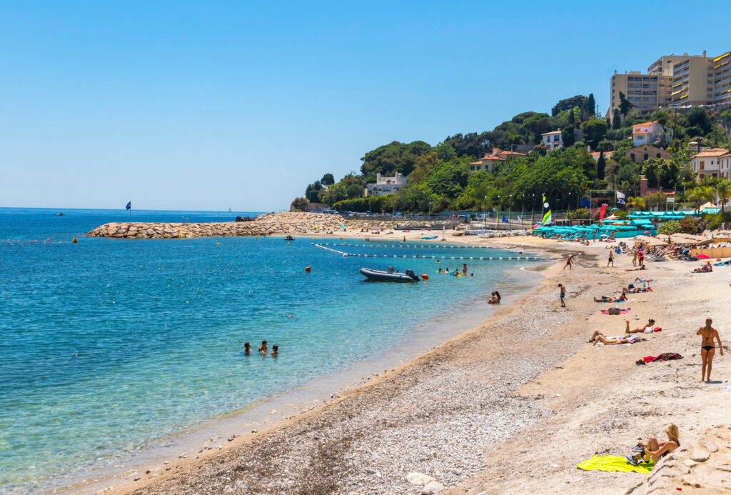 Plage Marquet au Cap d'Ail 