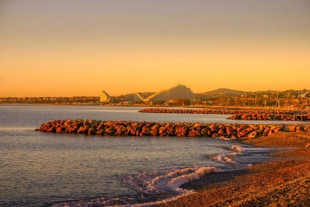 Plage à Cagnes sur mer - plages accessibles PMR dans les Alpes-Maritimes