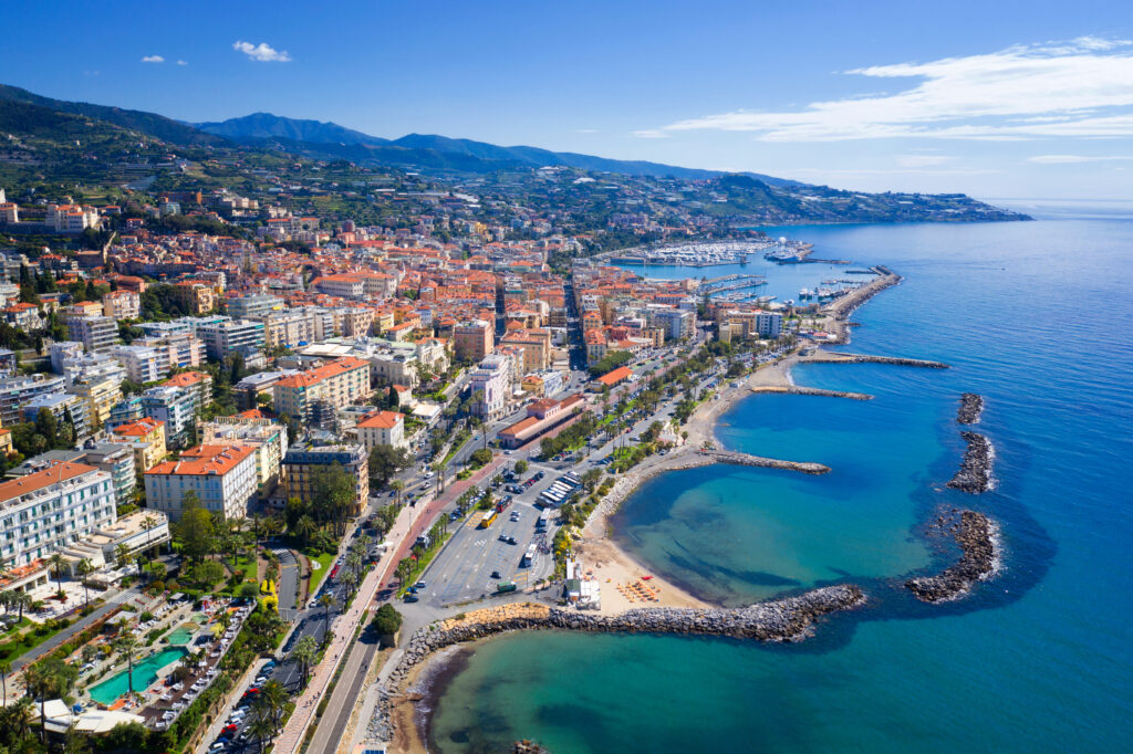 Vue sur Sanremo