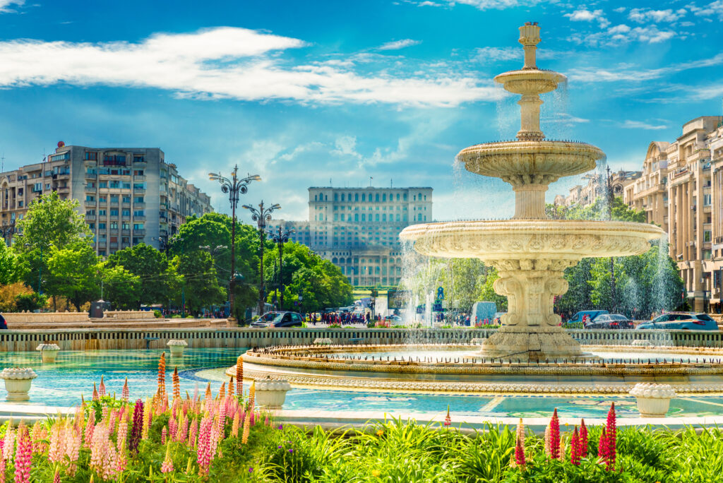 Fontaine à Bucarest