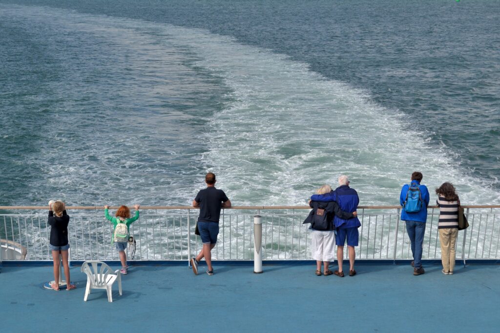 Passagers sur un ferry