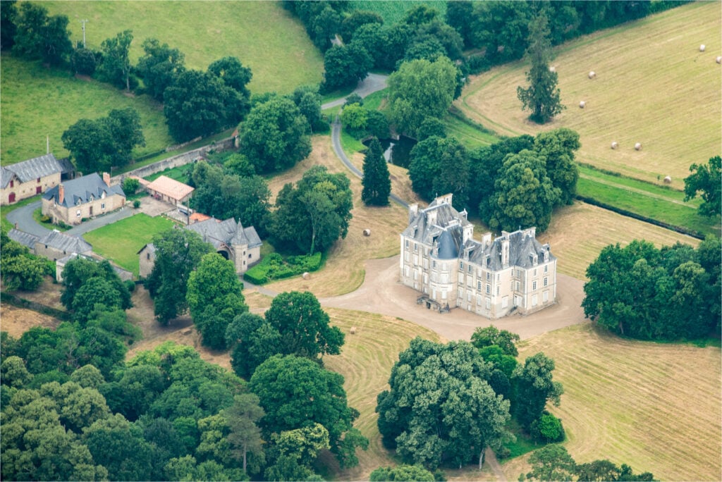 Vue sur le Château de Tiffauges