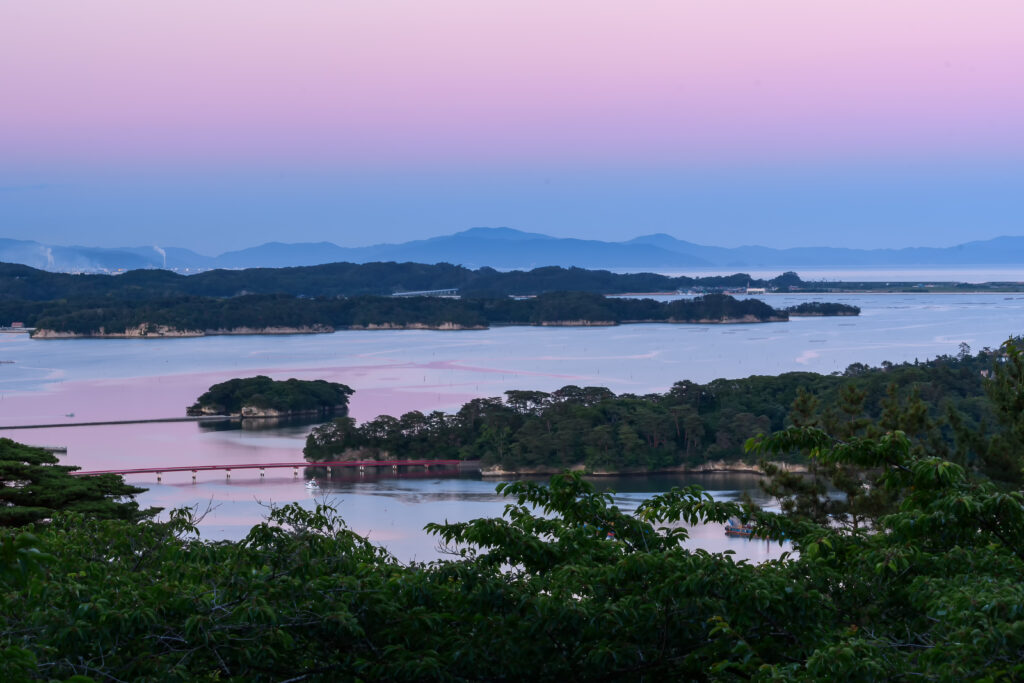 Vue sur la baie de Matsushima