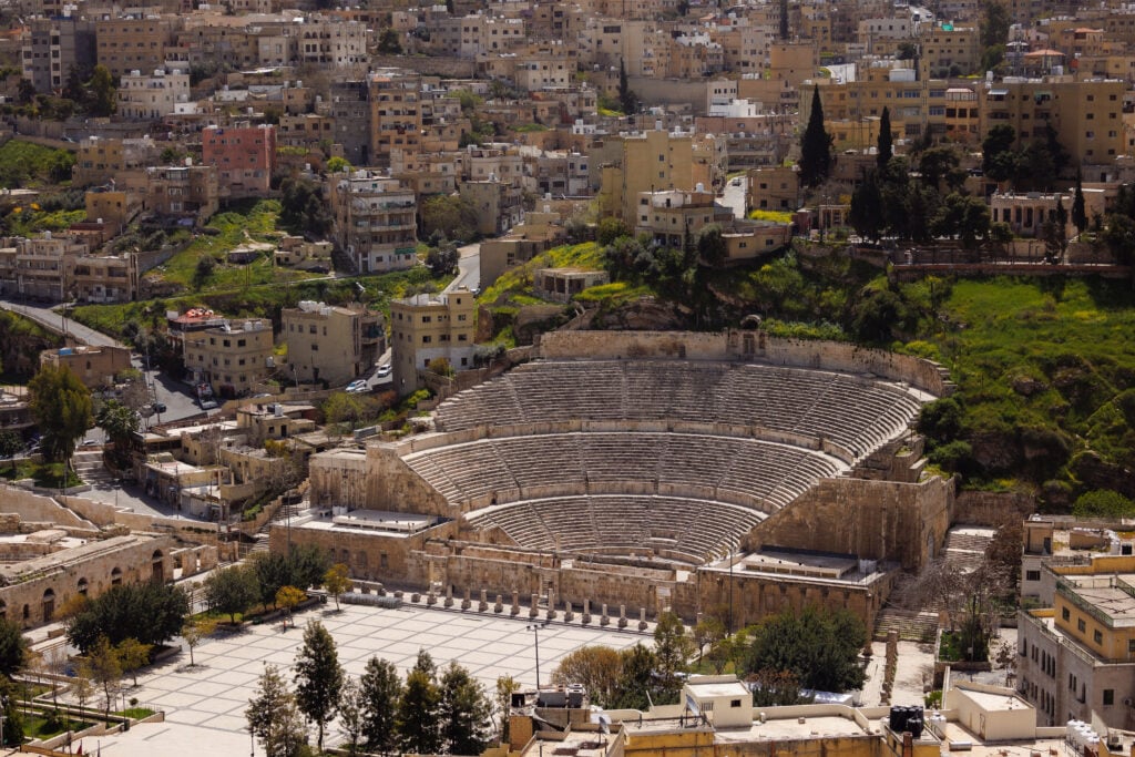 Vue sur le théâtre romain d'Amman