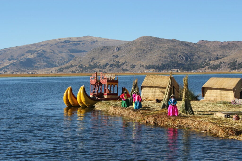 Vue sur le lac Titicaca