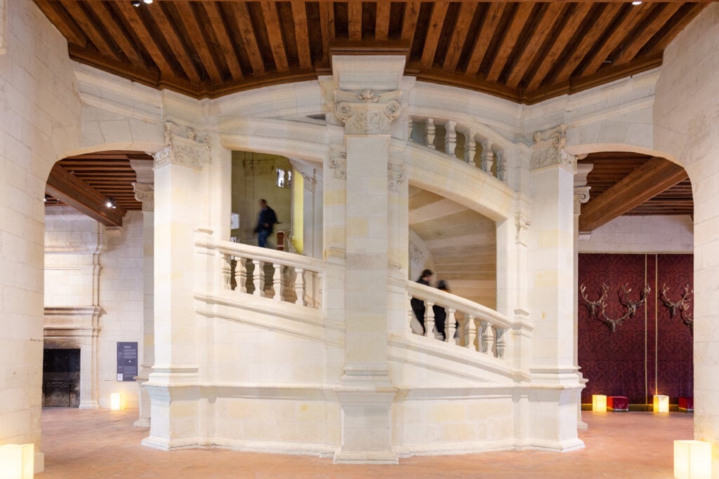 Escalier à double hélice du château de Chambord 