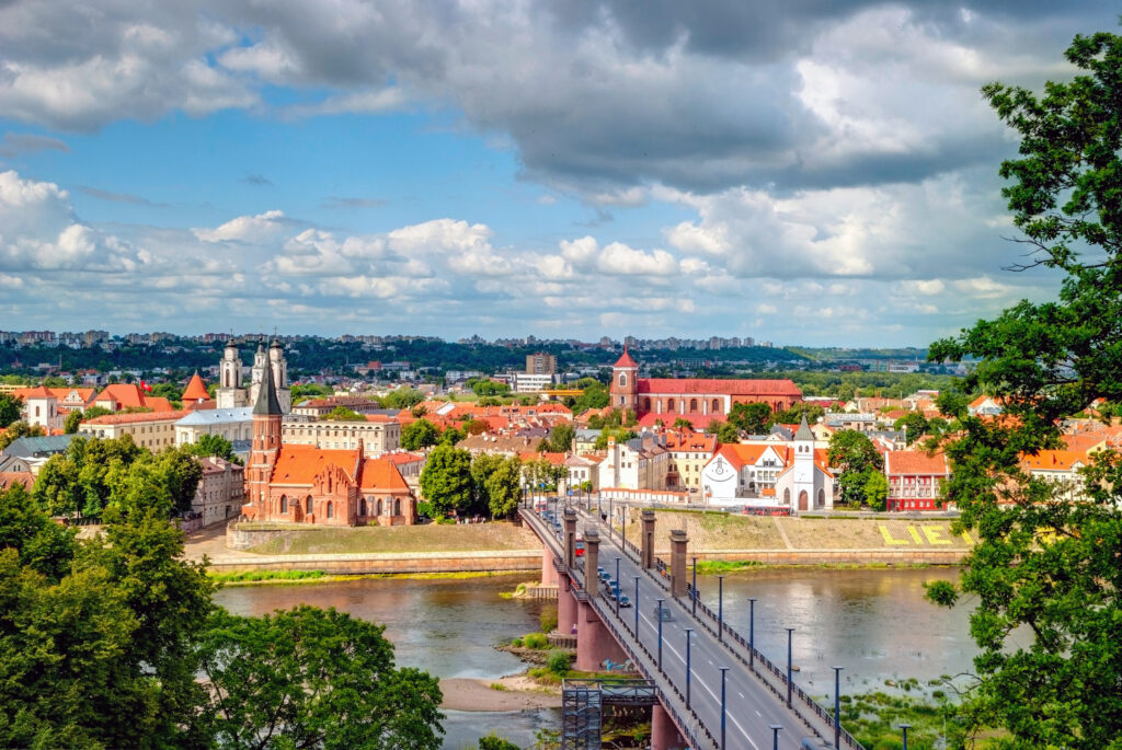 Vue sur la ville de Kaunas