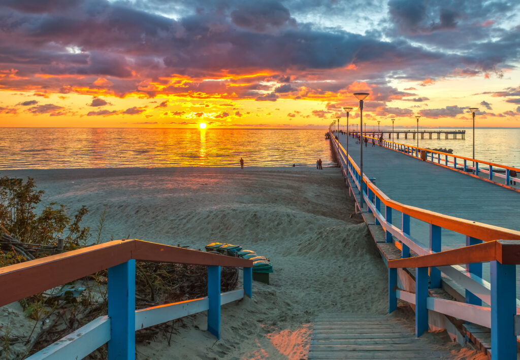 Coucher de soleil à Palanga