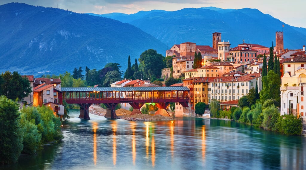 Vue sur le pont de Bassano del Grappa