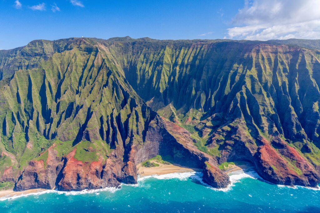 Vue sur la Napali Coast 