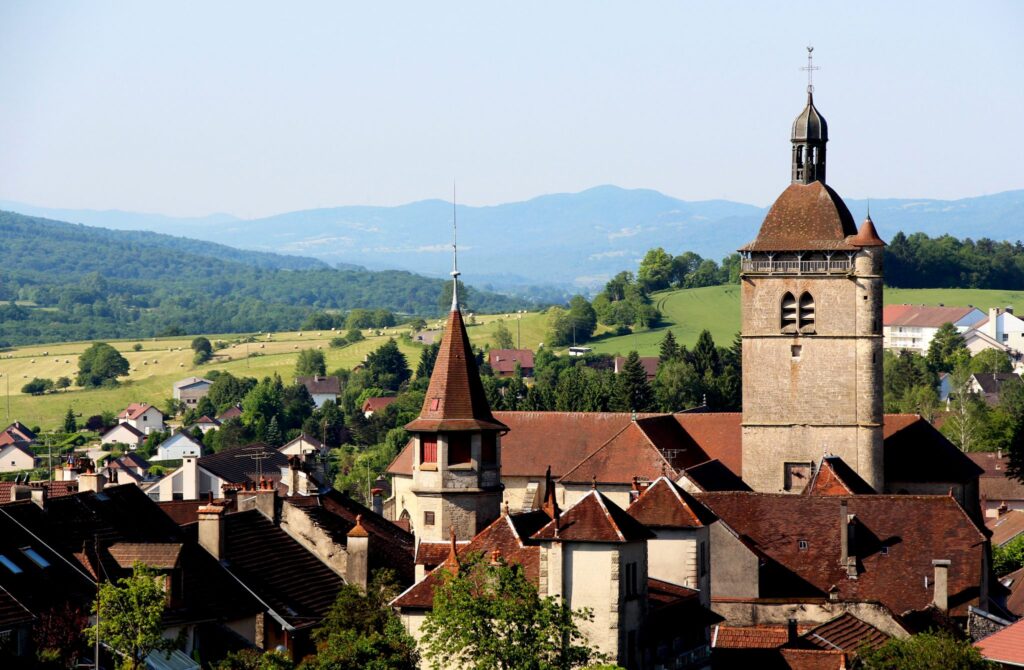 Orgelet, un des plus beaux villages dans le Jura