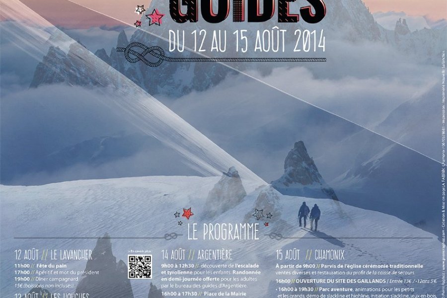 Affiche et programme de la Fête des Guides 2014.