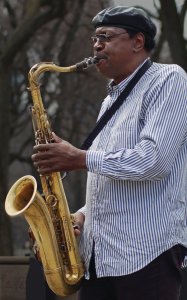 Saxophoniste à Central Park.