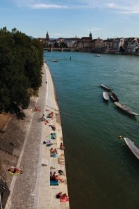Les berges du Rhin, Oberer Rheinweg.