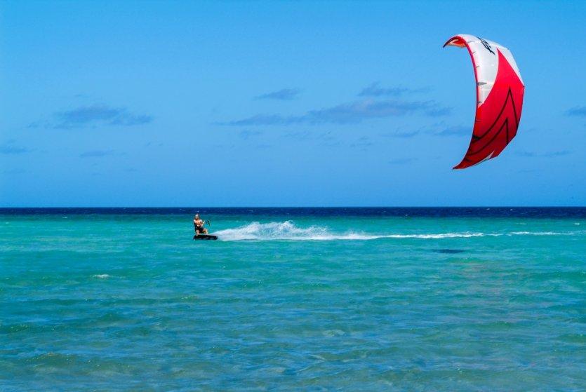 Kite surf à Mayotte.