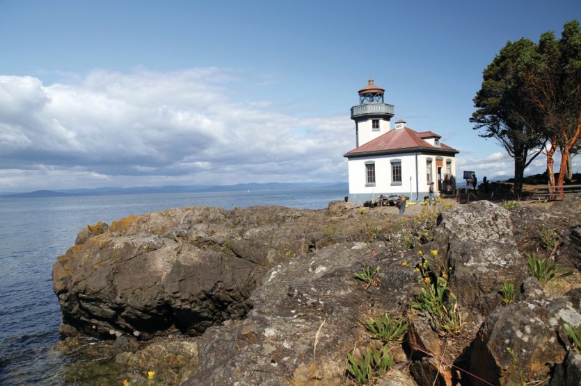 Phare Lime Kiln Lighthouse, spot réputé pour l'observation des orques.