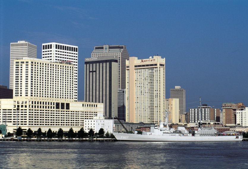 La ville moderne de La Nouvelle-Orléans s'est installée sur les rives du Mississippi.