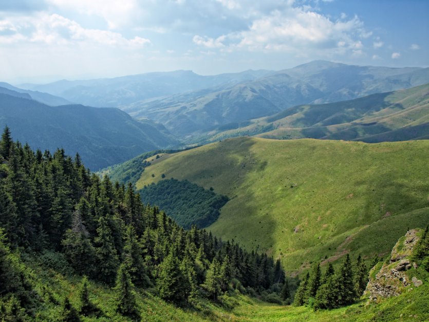 Paysage des montagnes du Balkan.