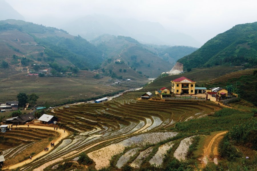 Lao Chai est un village de l'ethnie des Hmông noirs. Philippe GUERSAN - Author's Image
