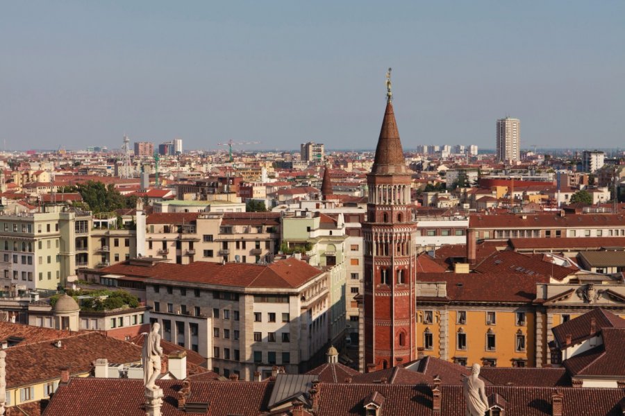 Vue de Milan depuis les terrasses de Duomo. Philippe GUERSAN - Author's Image