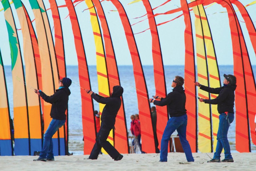 Festival du cerf-volant sur la plage de Berck. Philippe Turpin