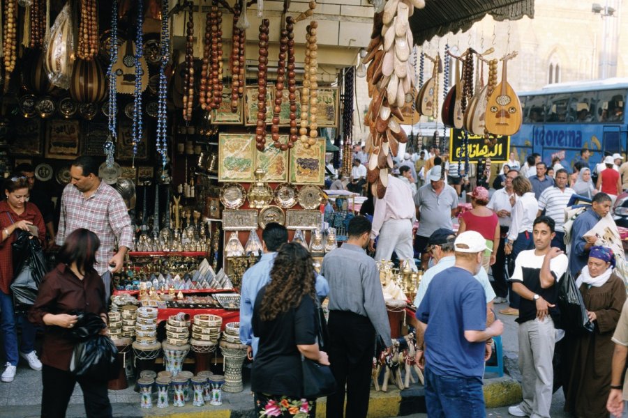 Commerces du quartier Khan el-Khalili. Author's Image