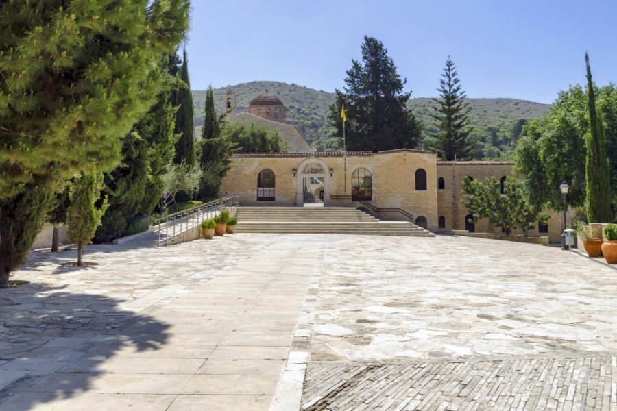 Monastère Agios Neophytos. DiPetre - Shutterstock.com