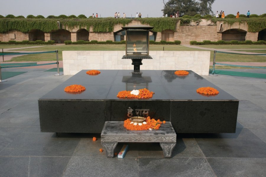 Monument dédié à Mahatma Gandhi. Stéphan SZEREMETA