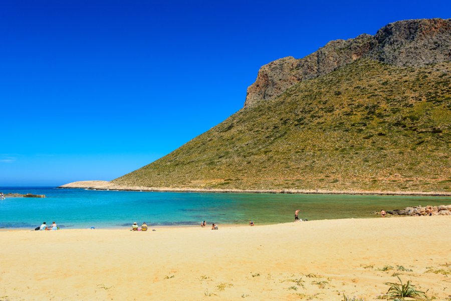 Plage de Stavros où a été tourné le film 