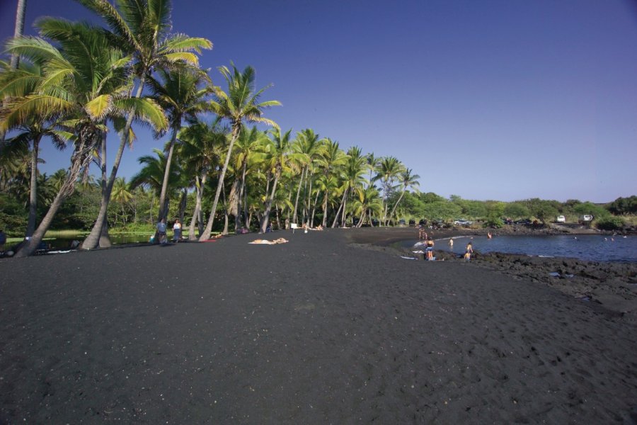 Punaluu Black Sand Beach. Hawaii's Big Island Visitor Bureau (BIVB)