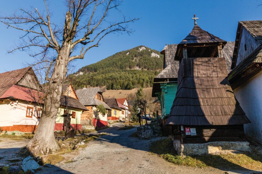 Village traditionnel de Vlkolinec. oscity