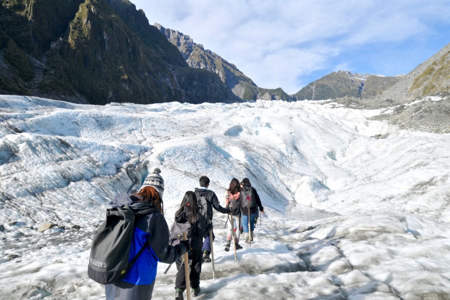 Randonnée sur Fox Glacier. Niradj - Shutterstock.com