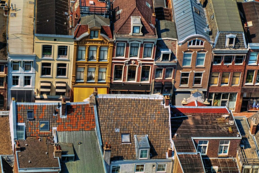 Survol de la ville d'Utrecht. Laurent dambies - Fotolia