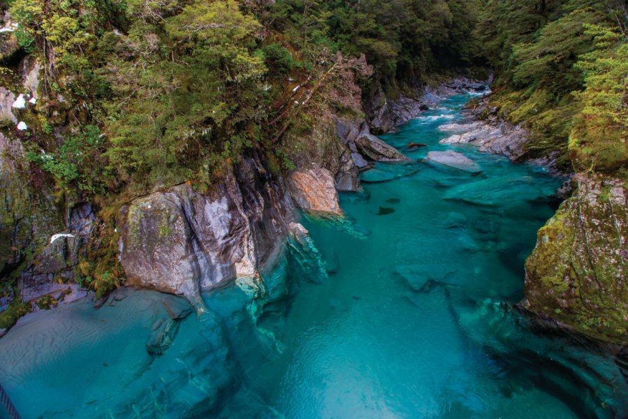 Piscine naturelle vers Haast. Tourism New Zealand