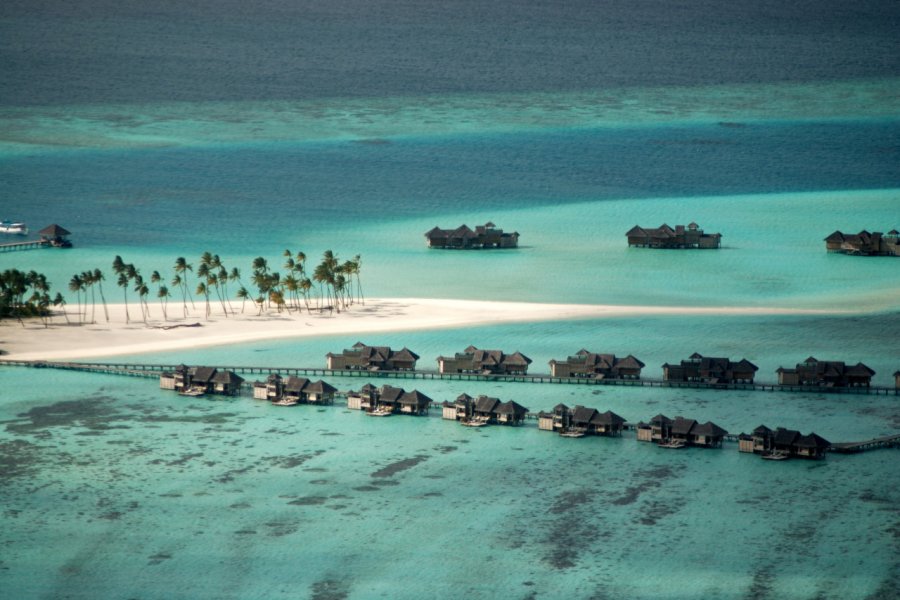 Bungalows sur pilotis, Lankanfushi. forcdan