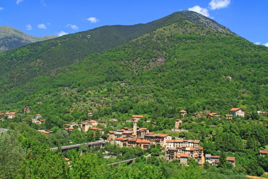 Le village de Roquebillière. thier