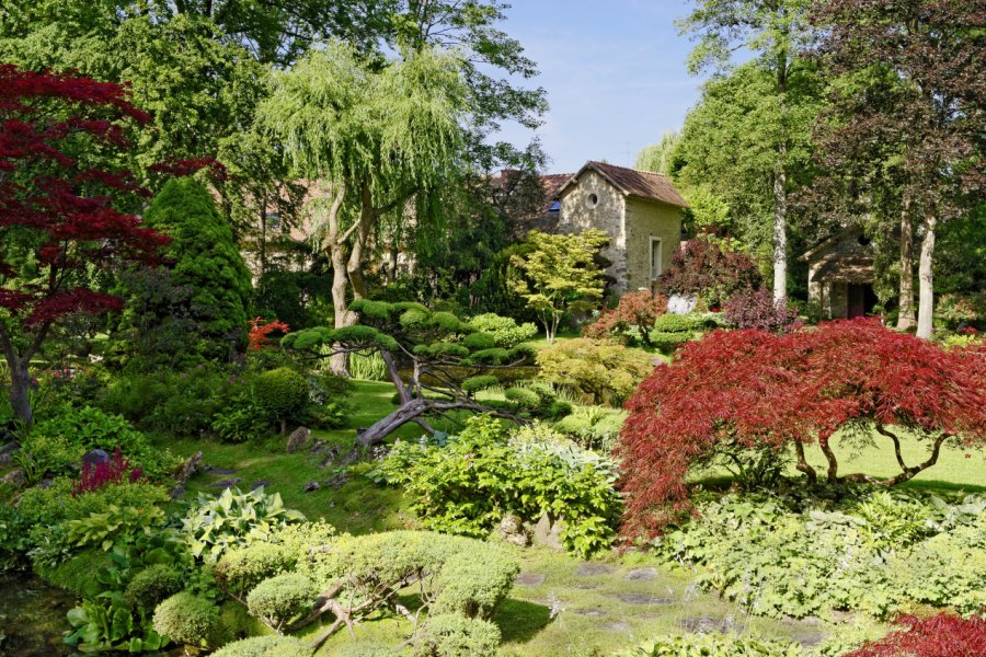 Le jardin Japonais du château de Courances. Jean-Paul Bounine - stock.adobe.com