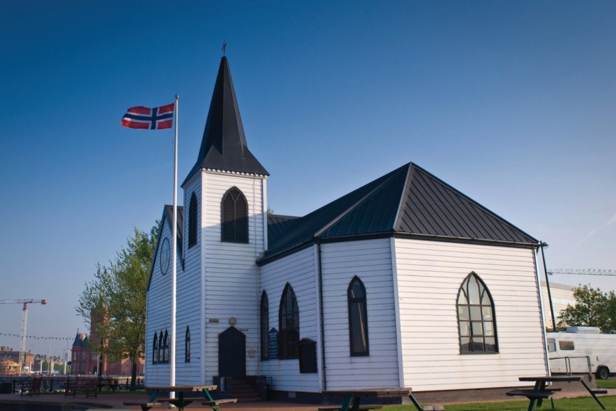 Norwegian Church, située à Cardiff Bay matthewleesdixon - iStockphoto.com