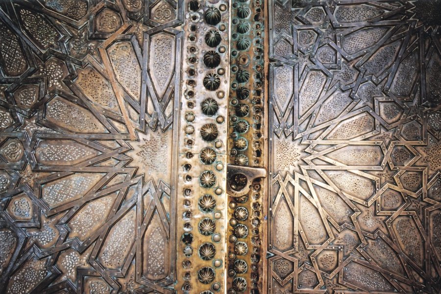 Porte de la mosquée Sidi Boumediene. Sébastien CAILLEUX