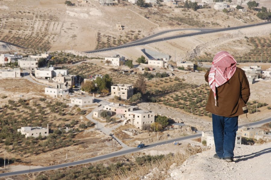 Palestinien au dessus d'un village à la périphérie de la ville cisjordanienne de Bethléem. jcarillet - iStockphoto.com