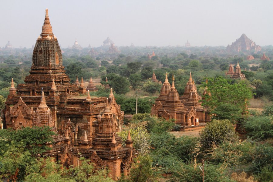 Le site de Bagan constitué de quelque 2000 fondations religieuses étendues sur plus de 40 km2. Stéphan SZEREMETA