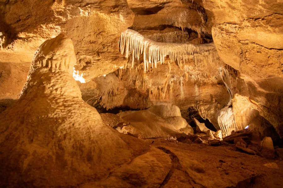 GROTTES DE KONĚPRUSY (KONĚPRUSKÉ JESKYNĚ) DE LA RÉSERVE DE ČESKÝ KRAS