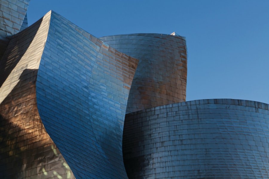 Le musée Guggenheim, une structure en titane imaginée par l'architecte Frank Gehry. Philippe GUERSAN - Author's Image