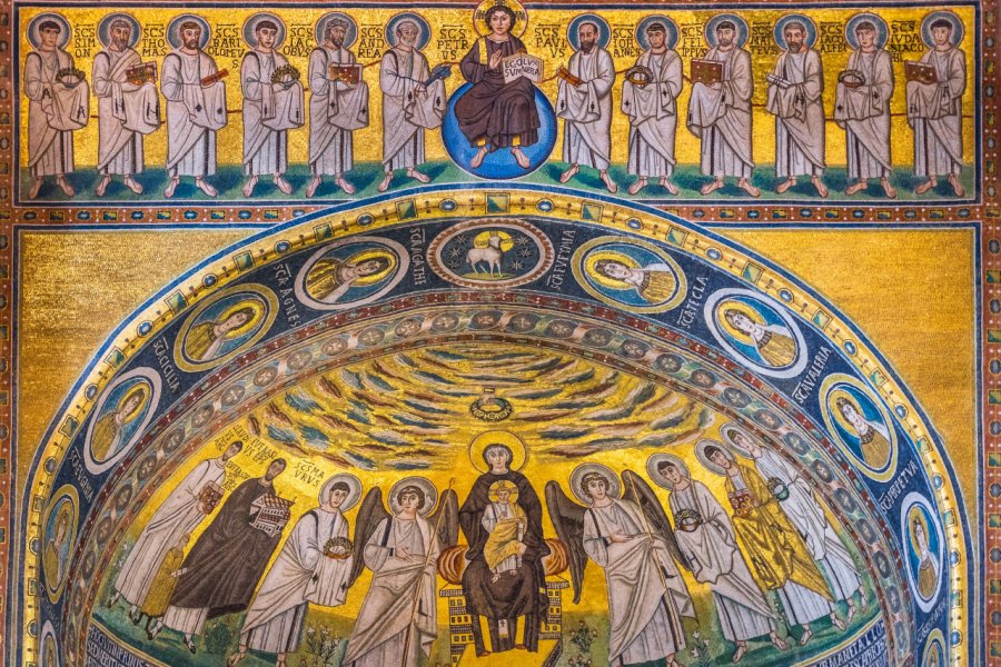 Mosaïques dans la basilique euphrasienne de Poreč. footageclips - Shutterstock.com